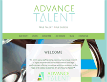 Tablet Screenshot of advancetalent.com